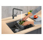 Blanco Becken SUBLINE 500-U Keramik 54,3 x 45,6 cm, PuraPlus kristallweiß glänzend, für Unterbau