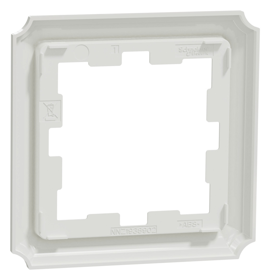 Rahmen 1f lows glz Kst Unterputzmontage Thermopl