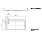 Kaldewei Duschwanne SUPERPLAN CLASSIC 440-1 90x160x4,3cm, Antislip, pergamon