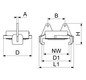 Schlösser Schnellkupplung 3390 DN 40, DVGW, Blindkupplung, Messing blank