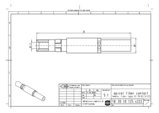 HART Bu. DIN41626 125GI (Ker 20101254222 