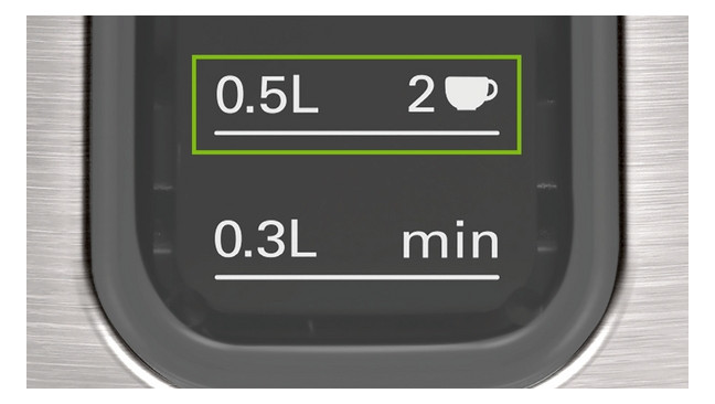 Wasserkocher 1,7l Edst DesignLine 2400W edst/sw Anzeige:außen m.Sieb