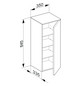 KEUCO Mittelschrank Royal Reflex 35x84,5x33,5cm, 1-türig, rechts, anthrazit/anthrazit