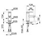 KEUCO Waschtisch-Einhebelmischer 60 IXMO Flat Ausladung 89mm, ohne Ablaufgarnitur, verchromt