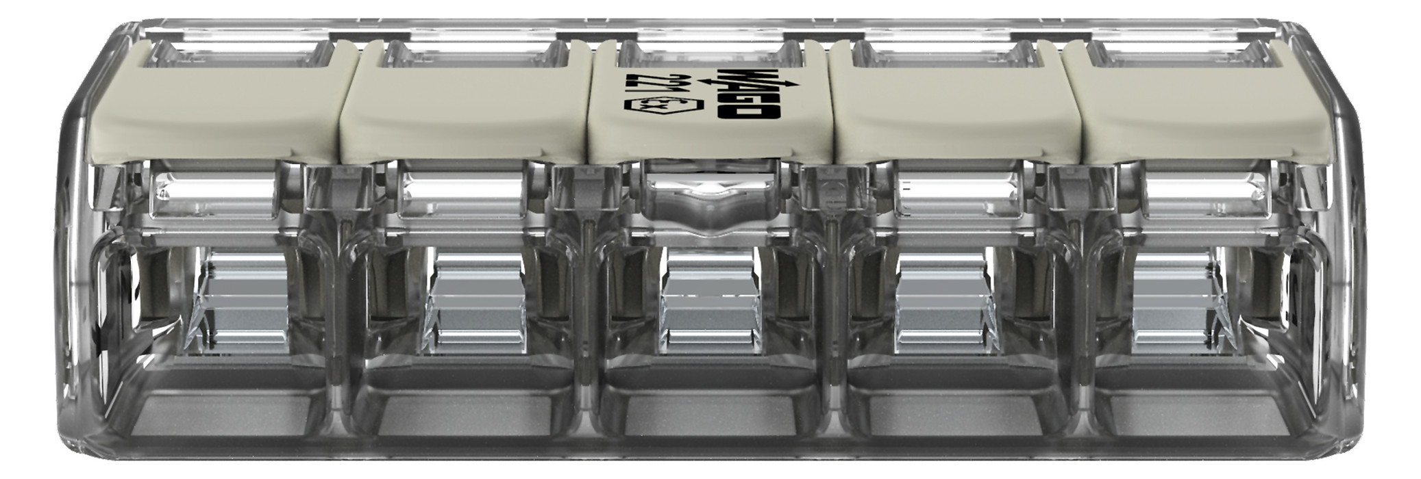 Steckklemme 5f 450V 32A Serie 221 0,14-4qmm m.BetätiHebel f.Massivleiter