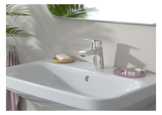 hansgrohe Waschtisch-Einhebelmischer 70 Logis mit Zugstangen-Ablaufgarnitur, chrom