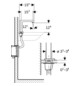 Geberit Infrarot-Waschtisch-Armatur Brenta mit Thermostatmischer, Standmontage, Batteriebetrieb, UP-Funktionsbox, hochglanz-verchromt