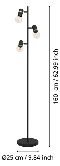 EGLO Stehleuchte/3 E27            900179 