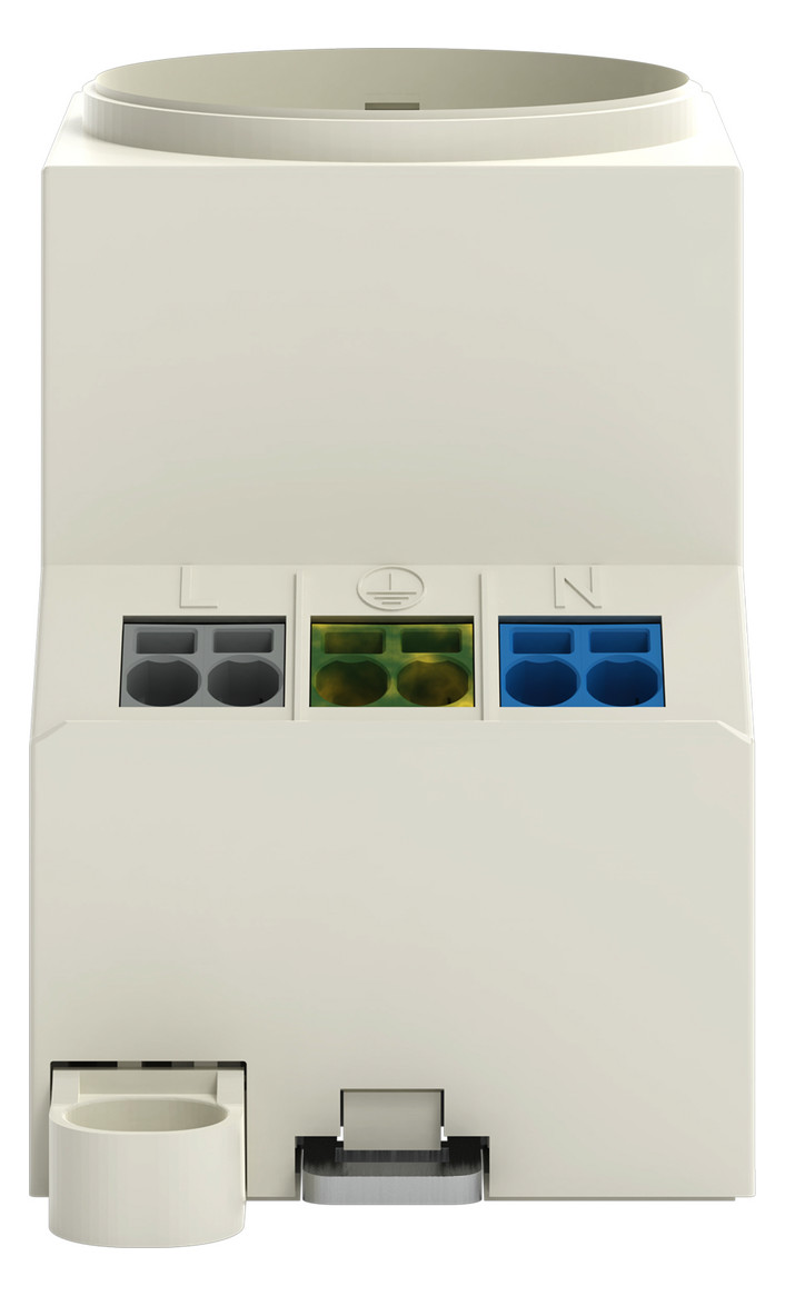 Steckdose REG 250V/AC 16A m.KontrLeuchte 2,5TE Mit Kontroll-Leuchte 84,7mm IP20