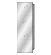 SA Spiegelregal 3way (BS190) 1500x450x222 Schwarz-Matt
