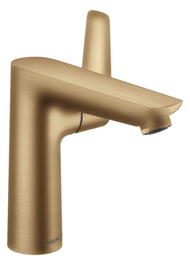 hansgrohe Waschtisch-Einhebelmischer 150 Talis E mit Zugstangen-Ablaufgarnitur, brushed bronze