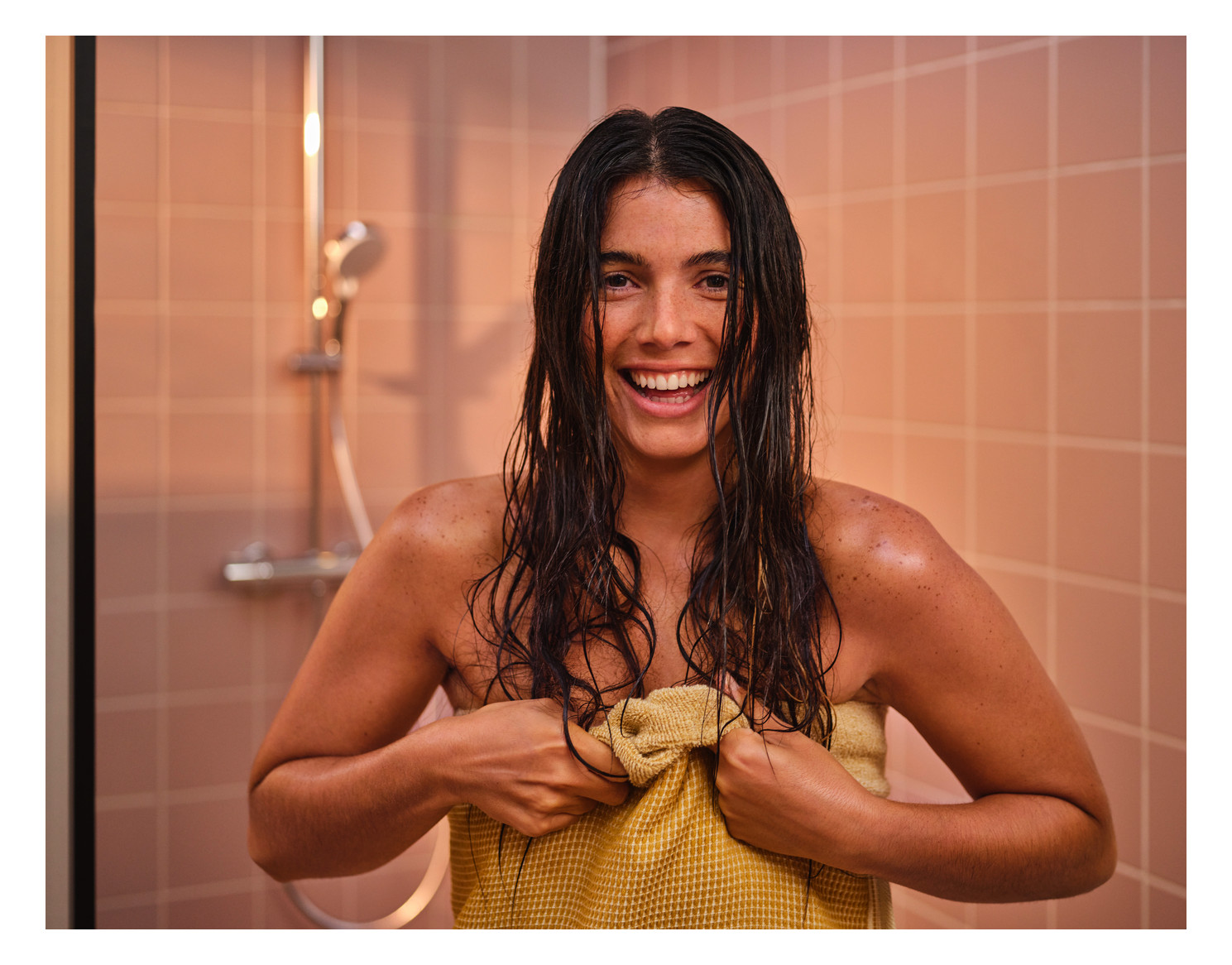 hansgrohe Showerpipe Crometta E mit Thermostat, 1jet, 15 l/min, chrom