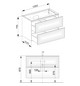 KEUCO Waschtischunterschrank Edition 11 105x70x53,5cm, 2 Frontauszüge, Innenbeleuchtung, Furnier Eiche Hell