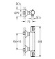 GROHE Brause-Thermostat Grohtherm 800 1/2", Wandmontage, chrom