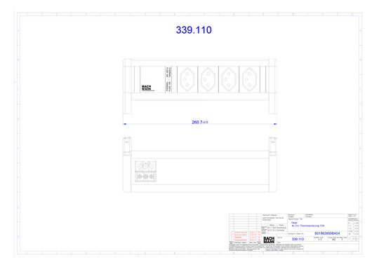 Bachmann Steckdoseneinheit DESK  339.110 
