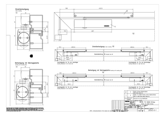 GEZE Geze TS5000 Ecline ws Ral    143641 