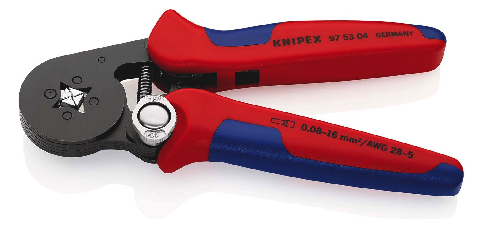 Presszange mech 180mm Aderendh AWG28-5 0,08-16qmm Mit automatischem Rücklauf