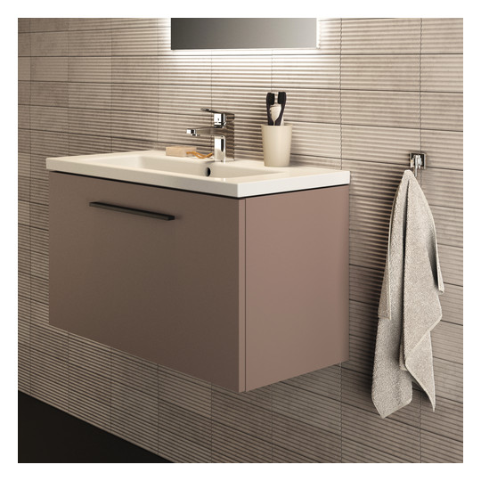 Ideal-Standard Möbel-Waschtischunterschrank i.life S 1 Auszug, 80 x 37,5 x 44 cm, carbongrau matt