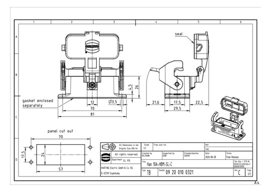 HART Anbaugehäuse            09200100321 