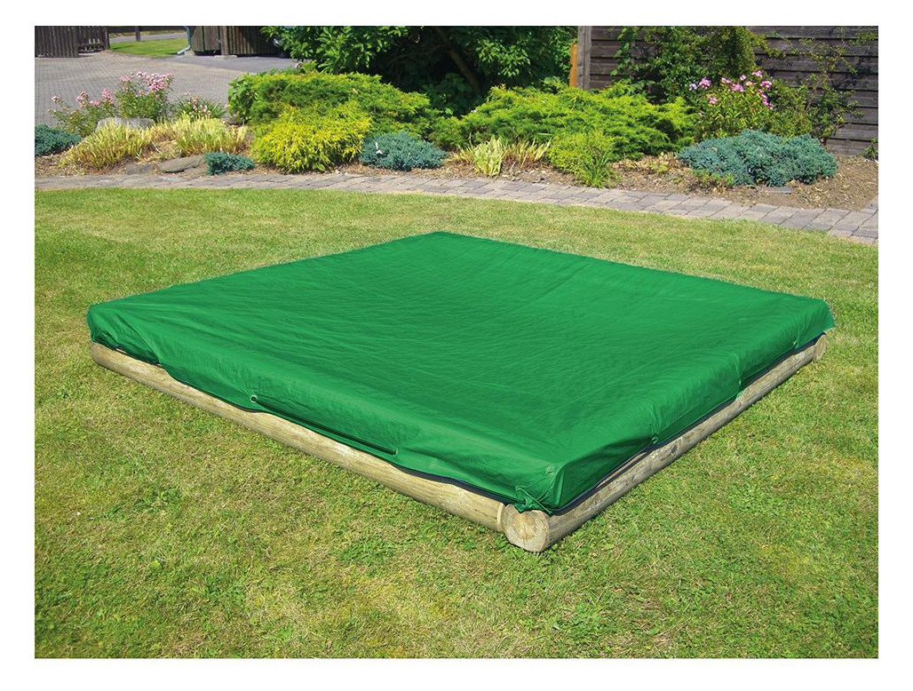 Bild Sandkastenabdeckung, 225 x 225cm, 140g/m² mit elastischer Kordel PE Gewebeplane - n.a.-0