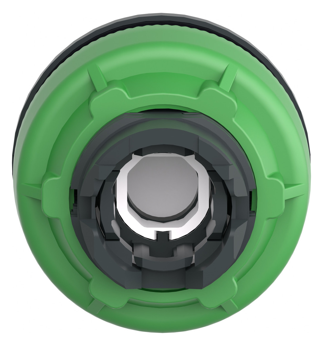 Leuchtmelder Front fl rnd gn Ø30mm Kst 37x37mm 1st IP66