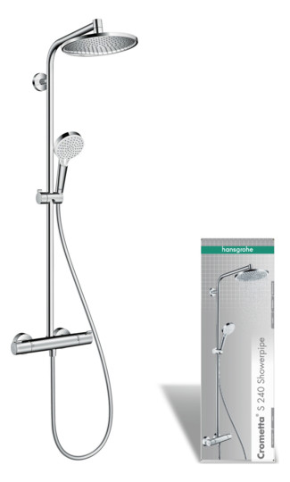 hansgrohe Showerpipe Crometta S mit Thermostat, 16 l/min, chrom
