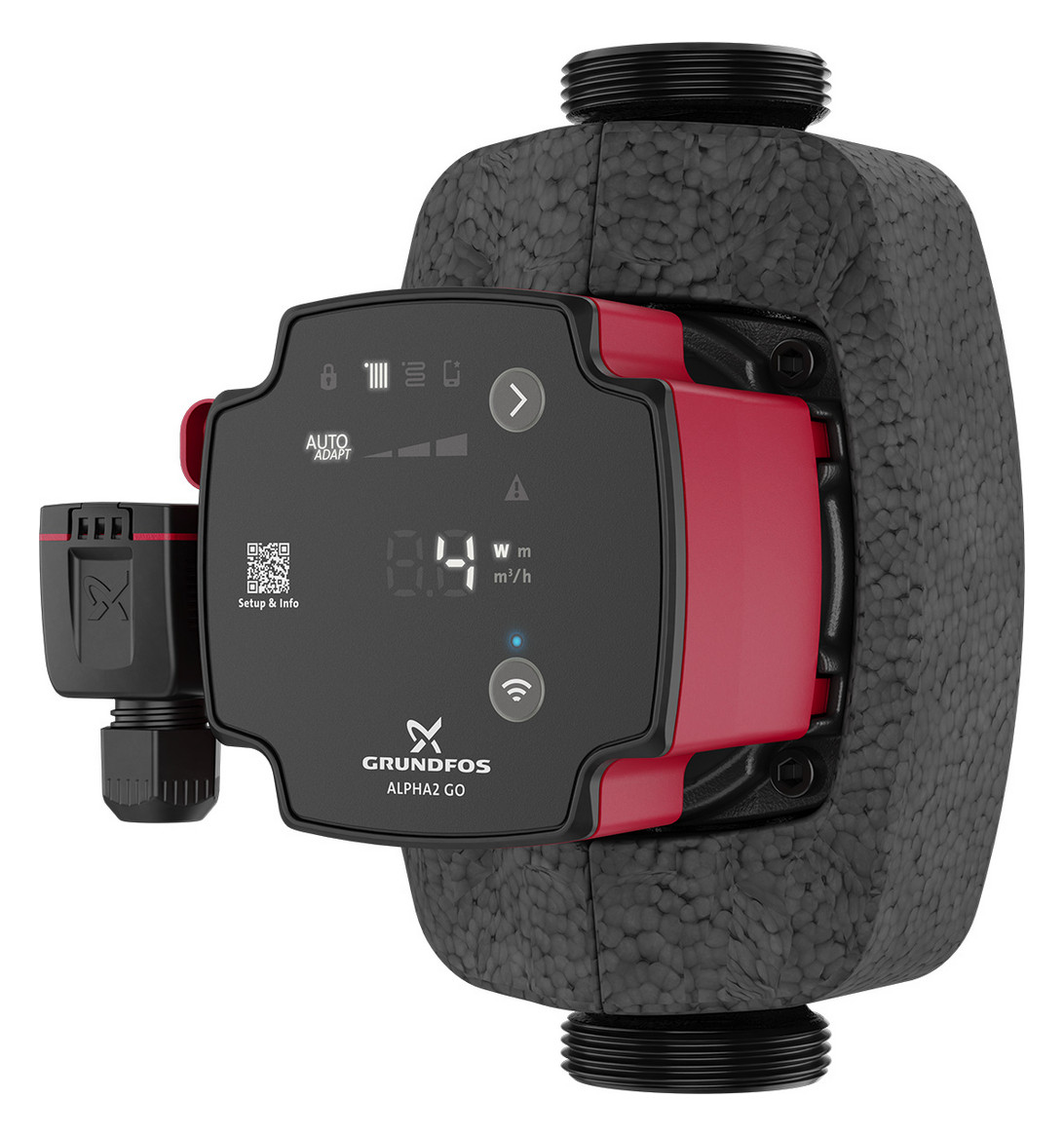 Grundfos Hocheffizienz-Umwälzpumpe Alpha2 GO 25-40 180, DN 25, 180 mm, EEI 0,16
