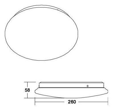 LED-Anbauleuchte 12W 3000-6500K 1070lm ws Dimmung Phasenabschnitt IP20