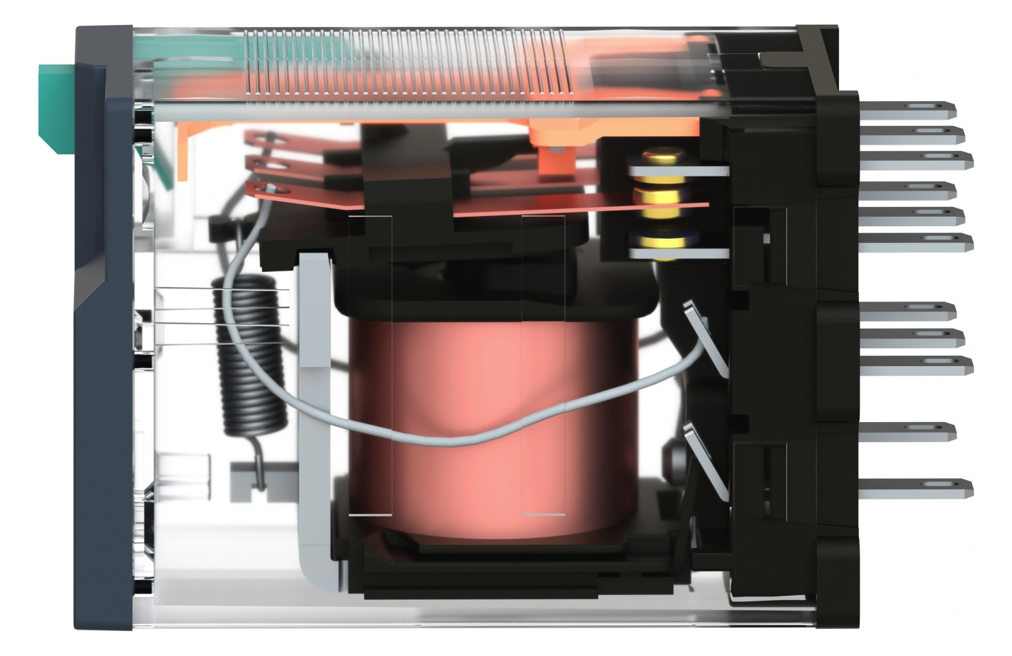 Schaltrelais 3W IP40 21x27x55mm Steckanschl