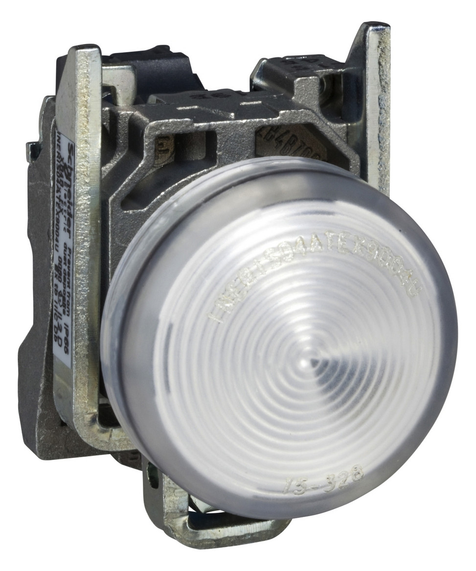 Leuchtmelder komplett 1f LED UC rnd fl Ø22,5mm ws IP65