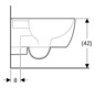 Geberit Wand-Tiefspül-WC iCon 35,5x53cm, geschlossene Form, weiß KeraTect