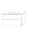 SA Waschtischunterbau mit Auszügen 3way (SM725) 613x800x467 Eiche-Natural-Touch