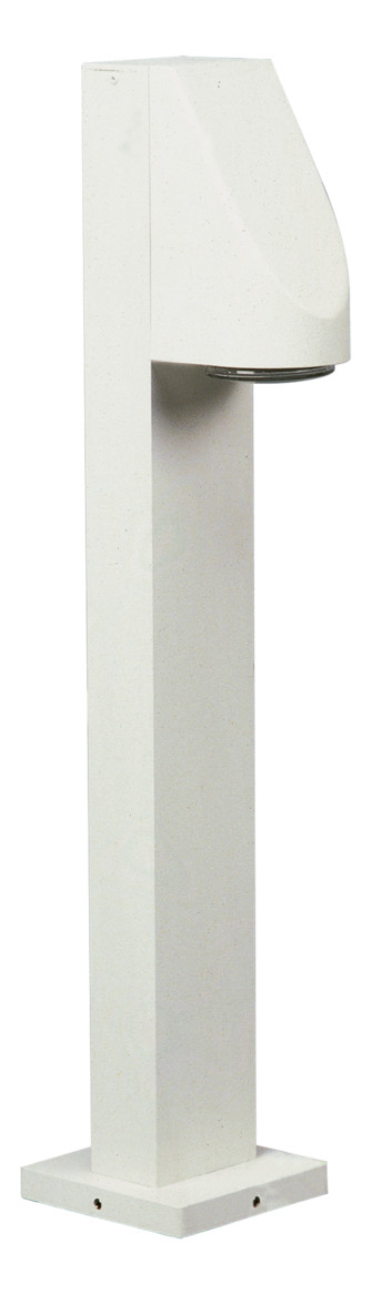Pollerleuchte 50W GU10 ws Alu Gl_tr HV IP43