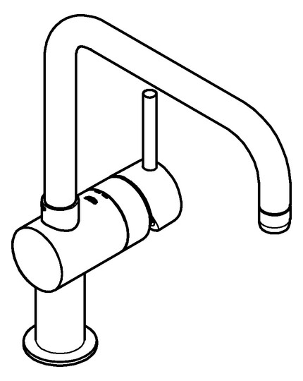 GROHE Spültisch-Einhebelmischer Minta 1/2", U-Auslauf, warm sunset gebürstet