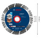 Diamant-Trennscheibe 180x12mm f.Beton Geeignet für Beton/Betonstein