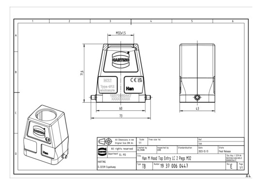 HART HAN 6M-gg-M32           19370060447 