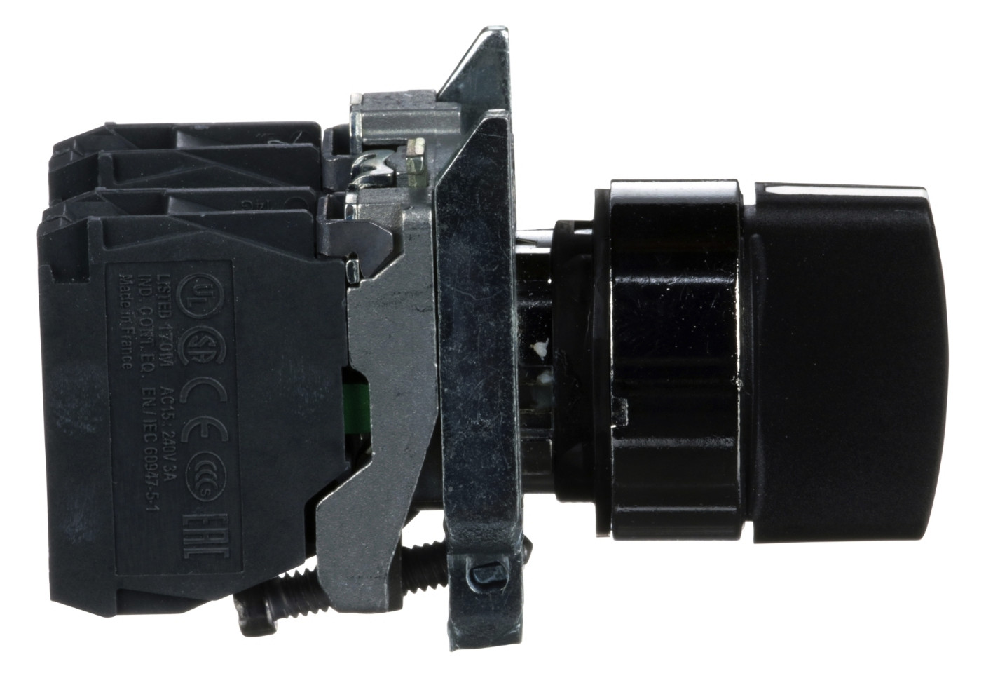 Wahlschalter 3stuf rast t kurz.Drehgriff Ø22,5mm Schaltfunktion verrastend IP66