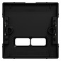 Zentralplatte USB sw einrasten m.Aufdr m.Beschr.Feld