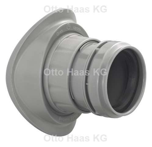 HAAS OHA-Easy-Fix ISABEL DN 110 x 50 mm, DIN 4102-B2, grau, für Abwasserleitung