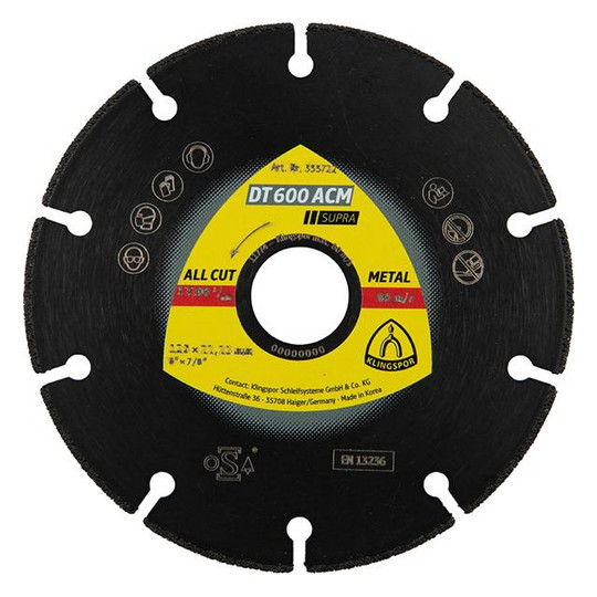 KLINGSPOR-Diamanttrennscheibe DT 600 ACM Supra -...