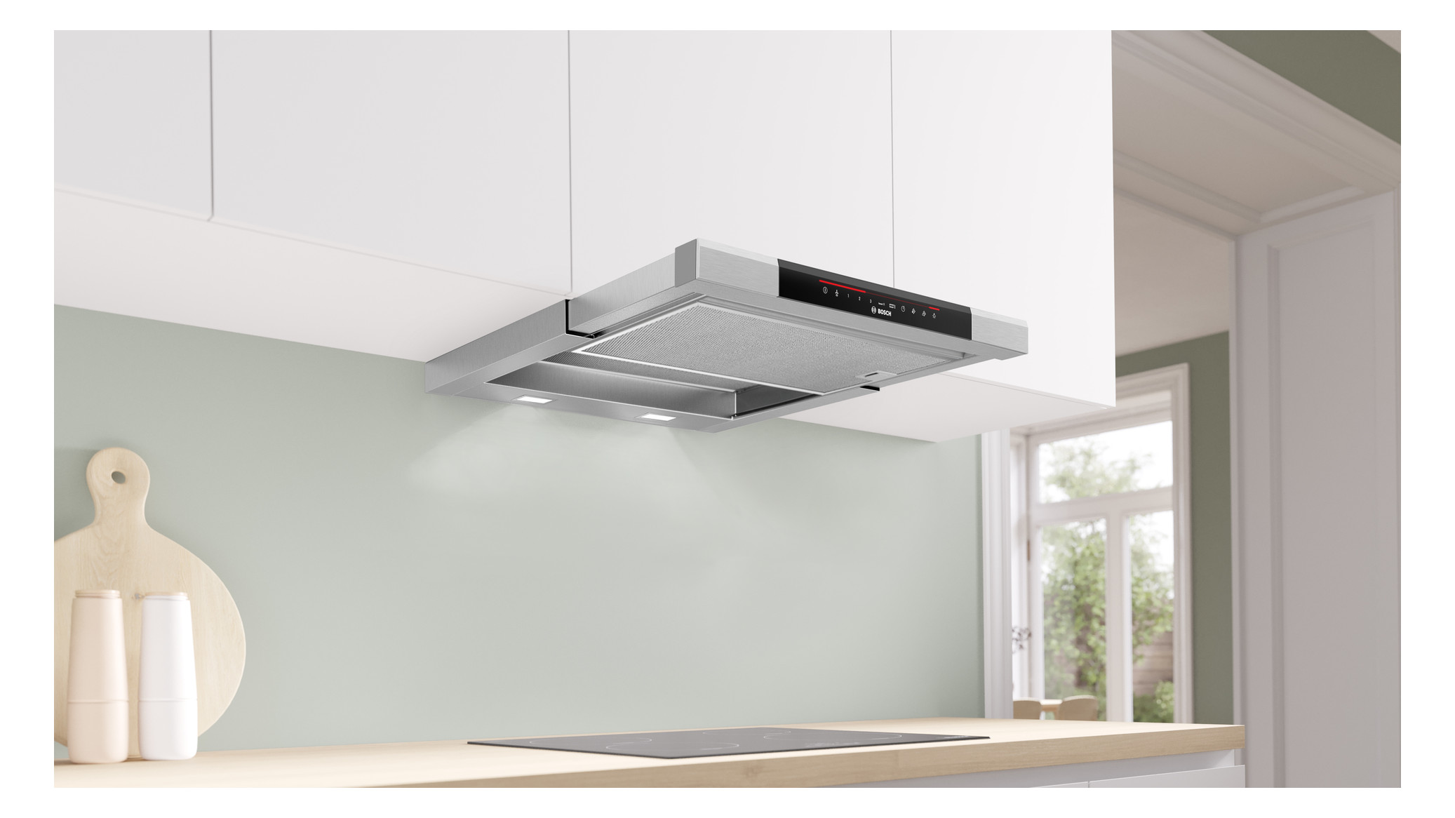 Dunstabzugshaube Flschirm 600mm si A LED 71dB 717cbm/h Ø120-150mm 5st Abl/Uml