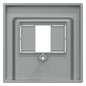 Zentralplatte TAE 2f System M alu Schraubbef