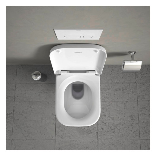 Duravit Wand-Tiefspül-WC Happy D.2 36,5x54cm, 4,5 l, Rimless, weiß