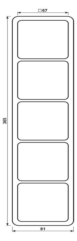 Einbaurahmen 5f aws glz CD / CD 500 Kst f.GEB-K Unterputzmontage Duropl
