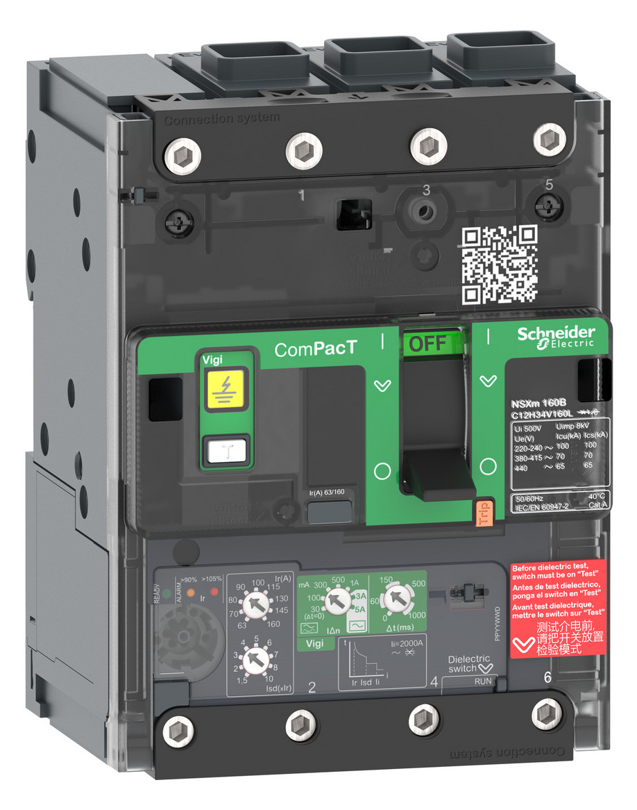 Leistungsschalter 100A 3p 40-100A/In IP40 Einb Festeinbau Schraub