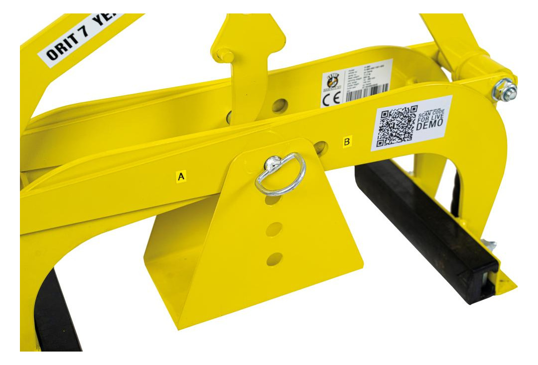 Bild Versetzzange H 360 Greifbereich: 0 - 360 mm Pulverlackiert Gelb - n.a.-2