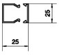 Leitungsführungskanal Kst 25x25x2000mm ver-ws LF-K unbeh 500qmm RAL9016