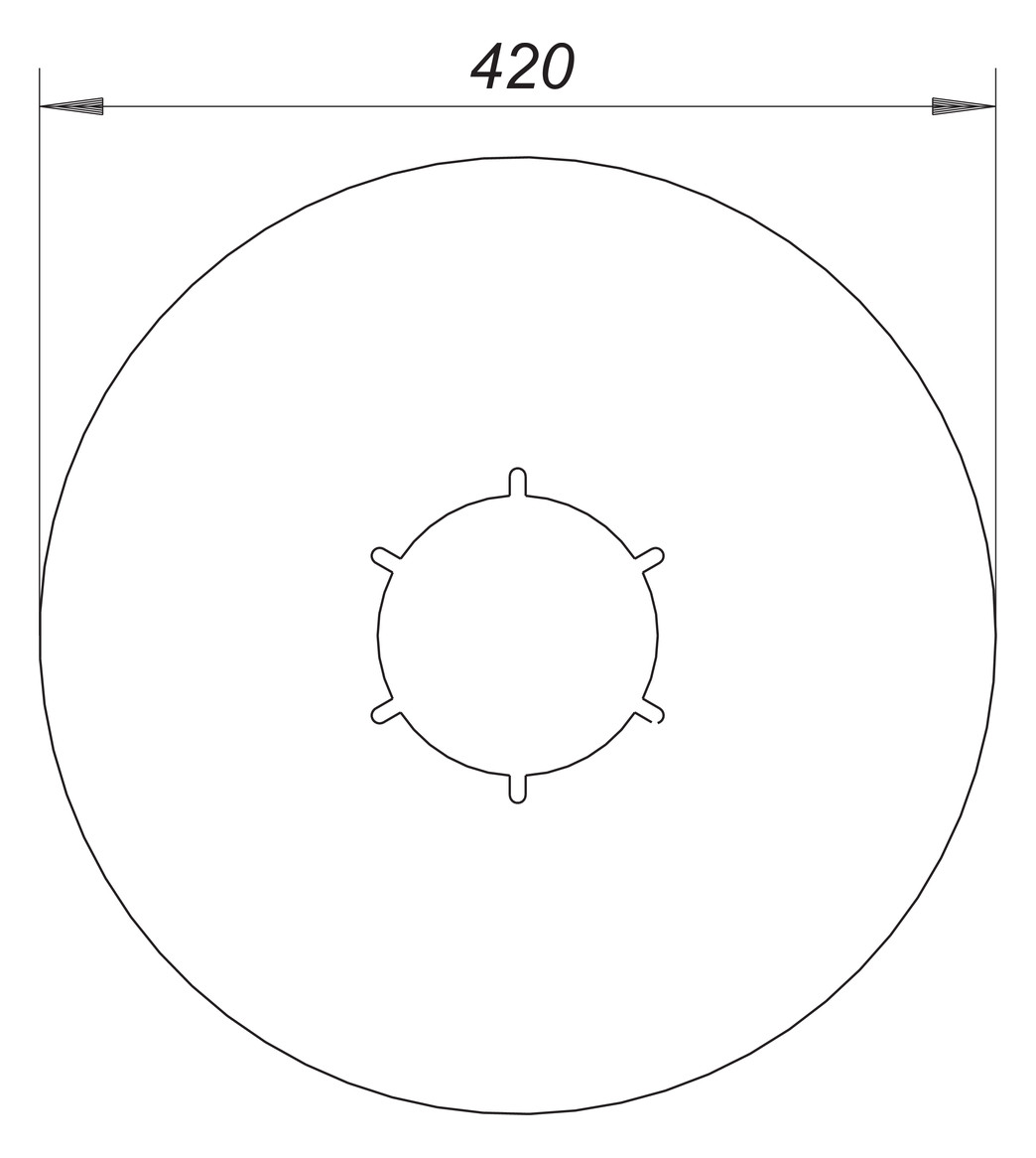 Dallmer Anschluss-Manschette S 10 Serie 10 Weich-PVC, d= 420mm