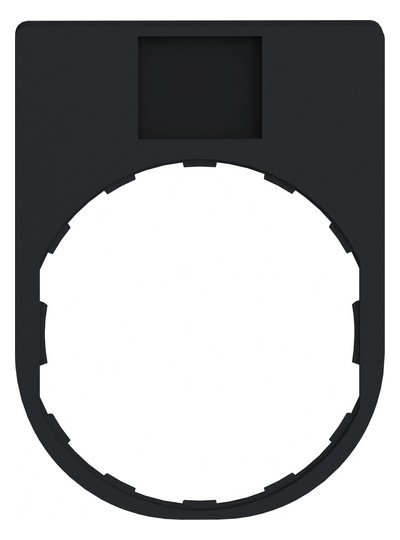 Bezeichnungsschild sw rechteck I 30x41mm Bez.Schild Symbol I
