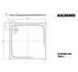 Kaldewei Duschwanne SUPERPLAN CLASSIC 399-1 120x120x2,5cm, Vollantislip Perl-Effekt, weiß
